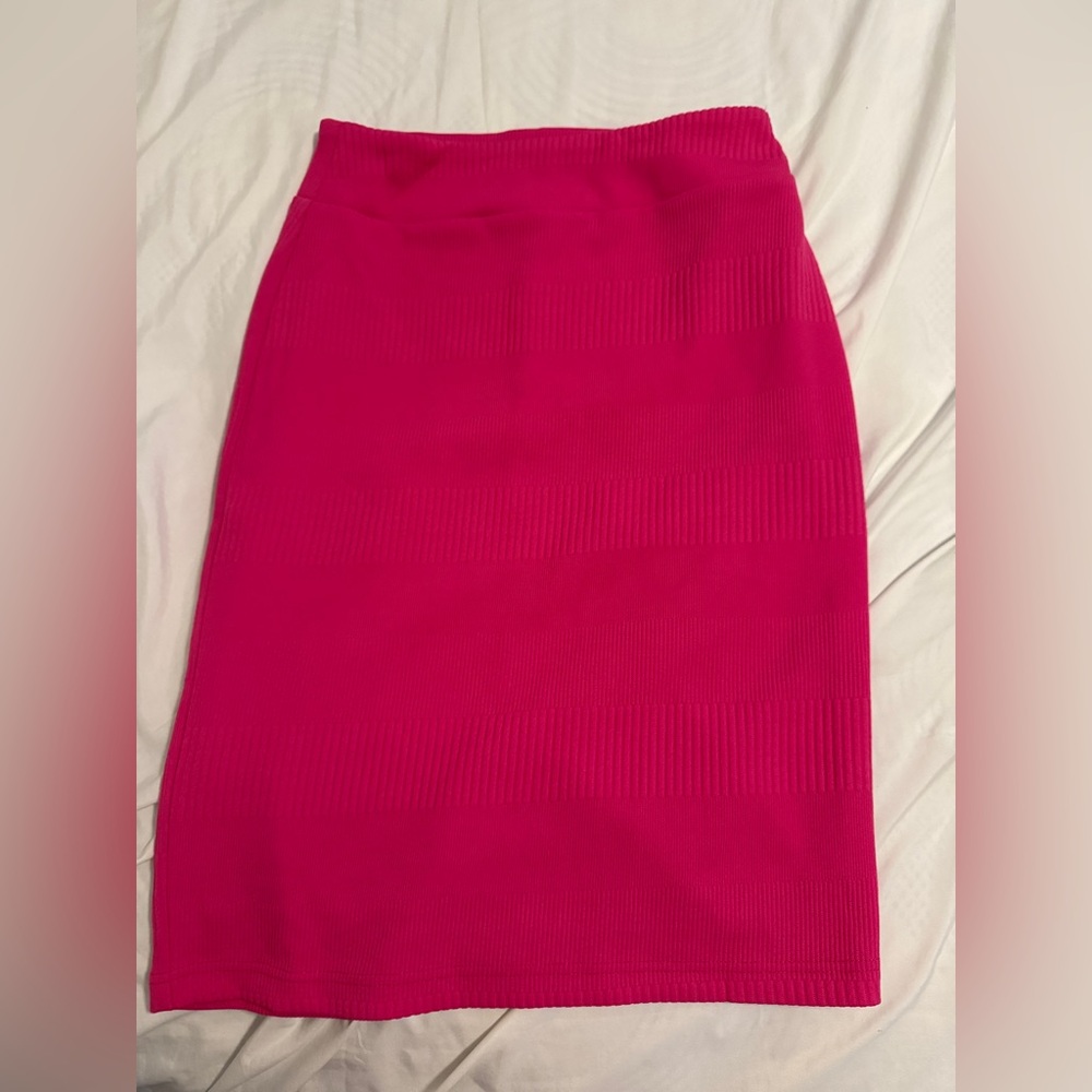 Pink Pencil Skirt